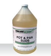 environmentally safe pot and pan suds for commercial dish machines
